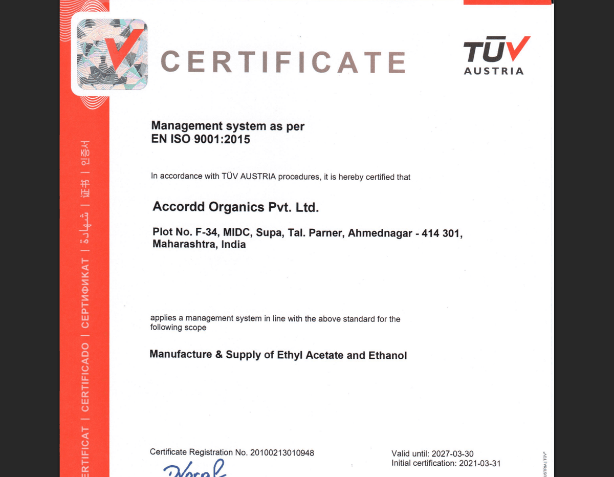 ISO Certification 
