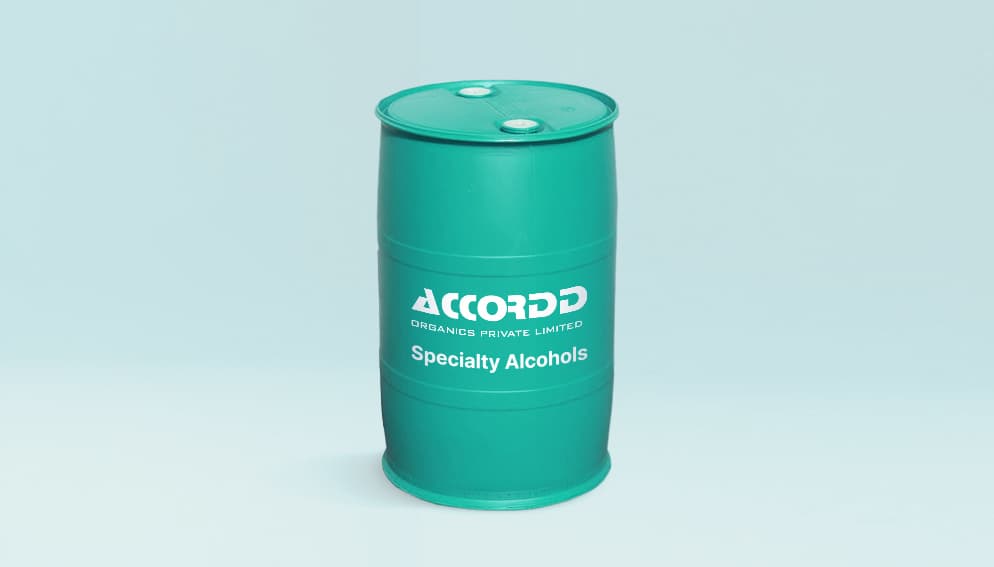 Abstract representation of molecular structures of speciality alcohols